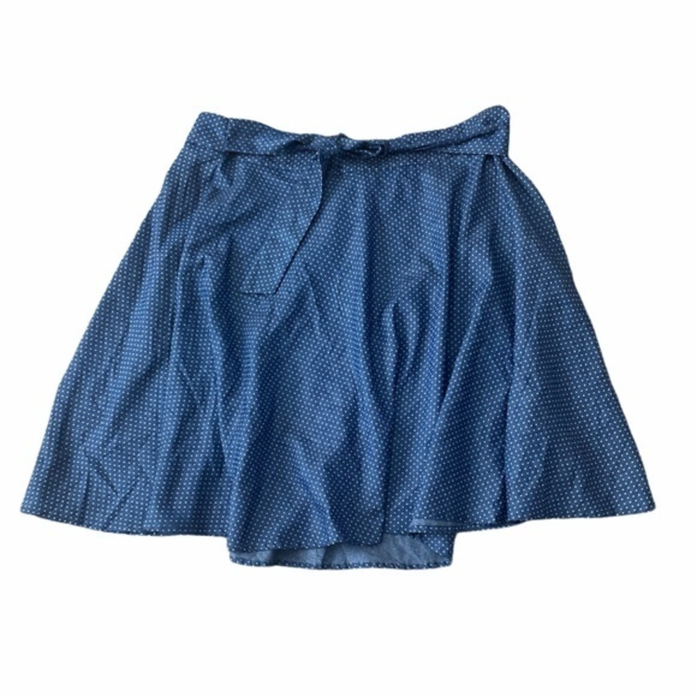 Hawthorne Blue and White Polka Dot Skirt Size: XL‎